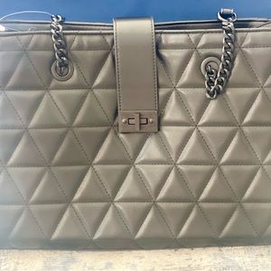 Aldo Quilted Halamana Shoulder /crossbody Bag, Black With Black Hardware NWT